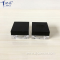 Empty Small UV Black Square Loose Powder Case